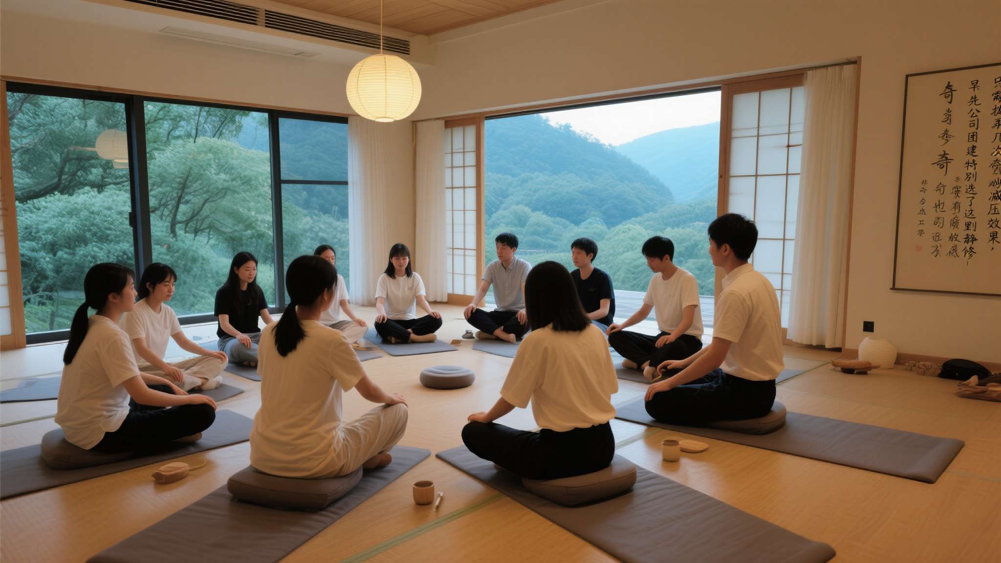 除视觉疗效外，还有受访者提到：“早先公司团建也特别选了这里做静修，只需拨弄几次便